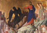 Image of Jesus does battle with the Devil