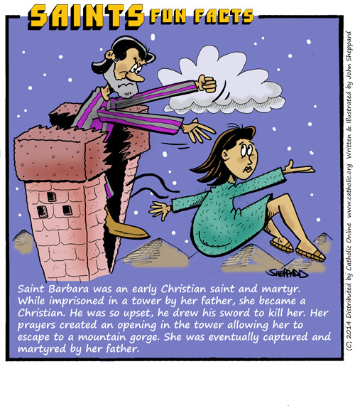 St. Barbara Saints Fun Facts for St. Barbara