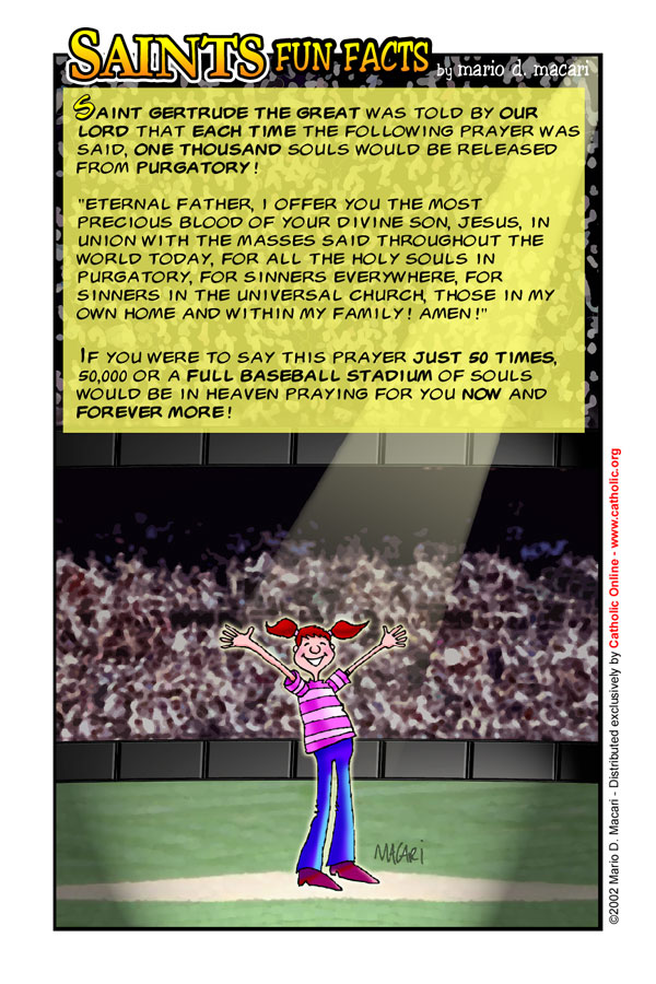 St. Gertrude the Great Fun Fact Image