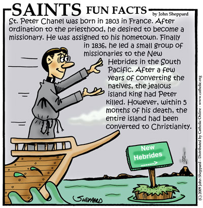 St. Peter Chanel Saints Fun Facts for St. Peter Chanel